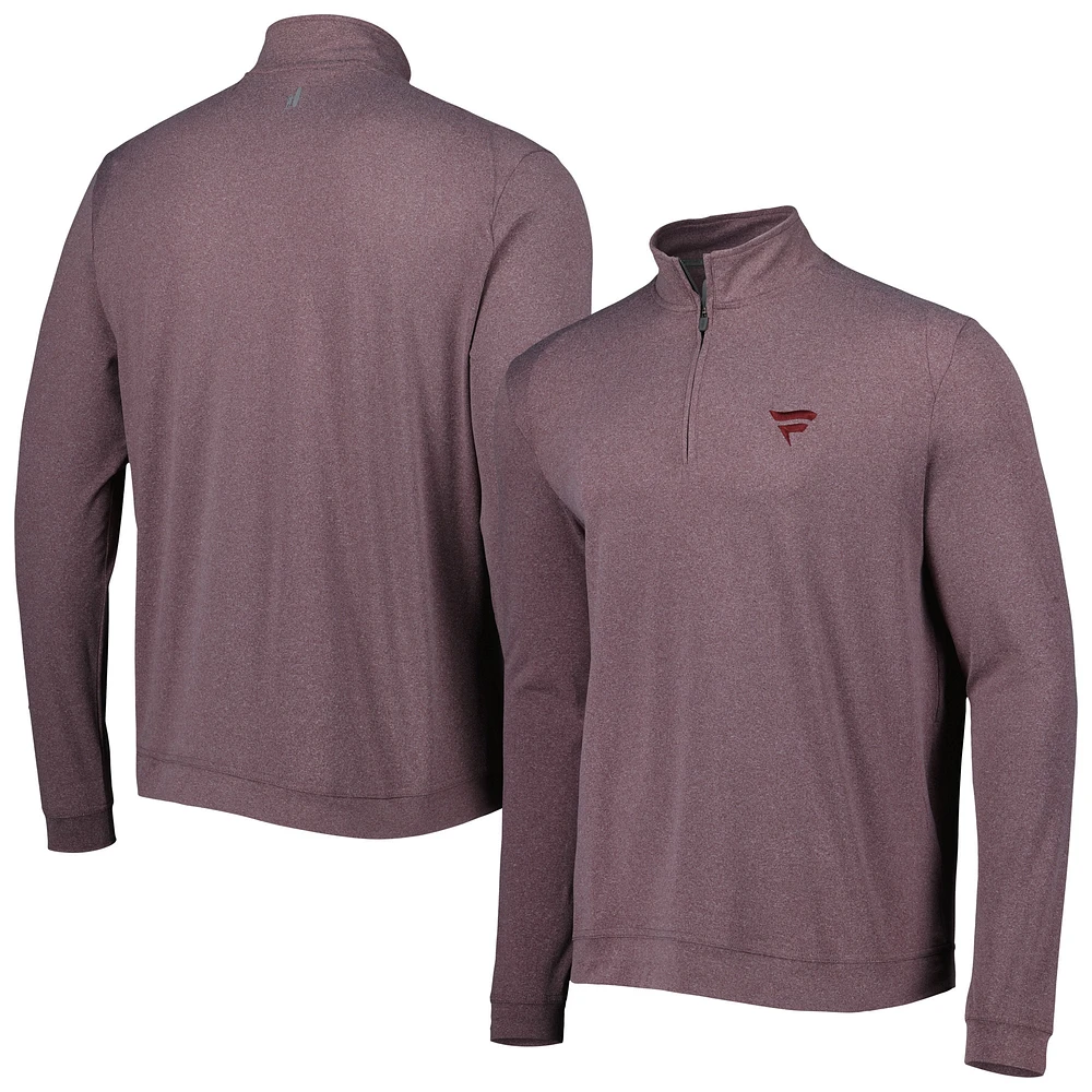 Men's johnnie-O Maroon Fanatics Corporate Flex Quarter-Zip Top