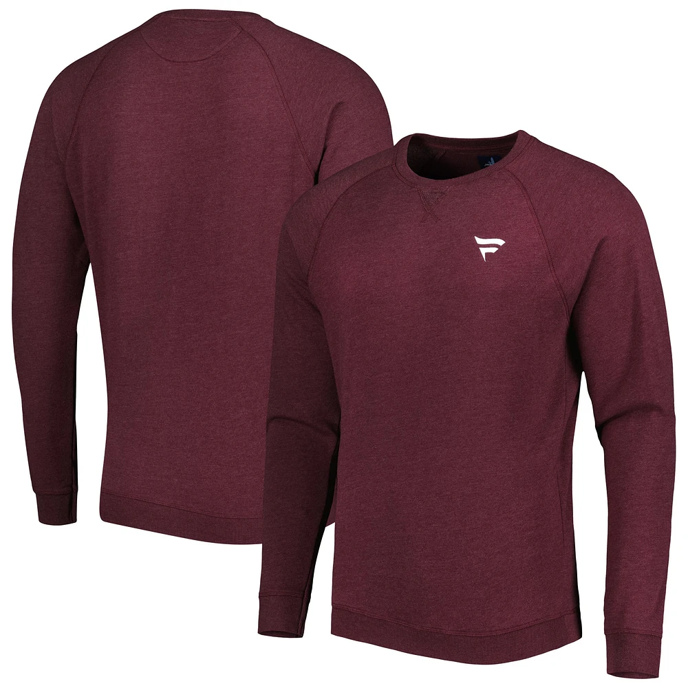 Sweat-shirt à col raglan Pamlico Maroon Fanatics Corporate pour homme de Johnnie-O