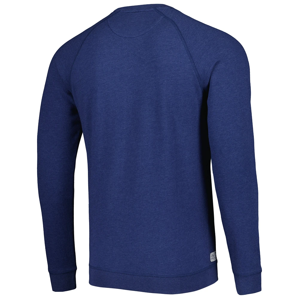 Men's johnnie-O Navy Fanatics Corporate Pamlico Raglan Pullover Sweatshirt