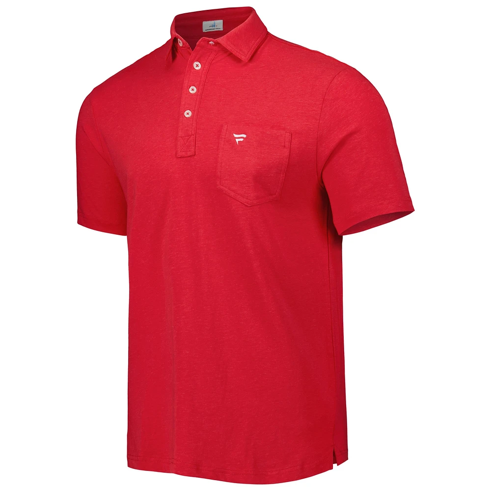 Polo Johnnie-O Red Fanatics Corporate Game Day Original pour homme