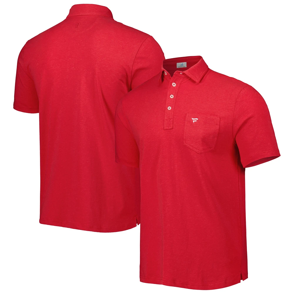 Polo Johnnie-O Red Fanatics Corporate Game Day Original pour homme