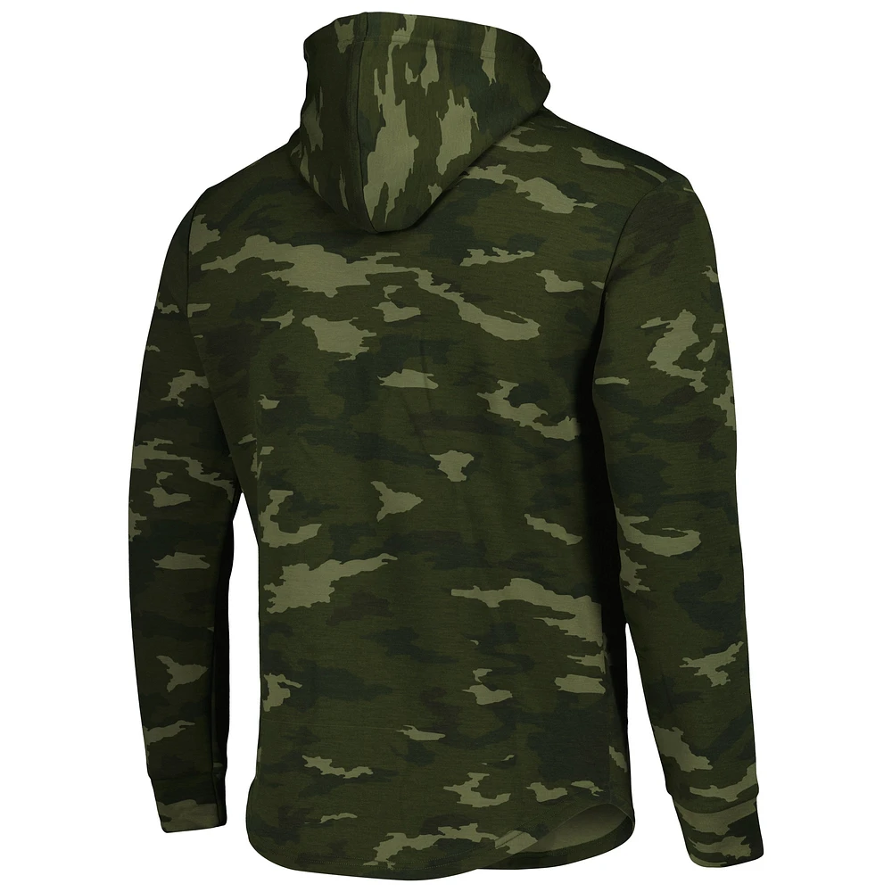 Men's LEGENDS Camo Fanatics Corporate Hawthorne Tech Tri-Blend Pullover Hoodie
