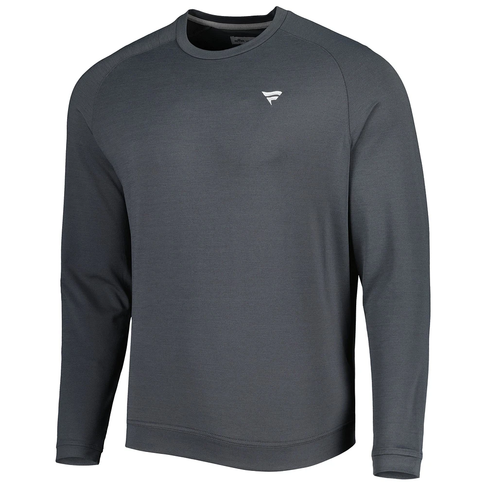 Sweat-shirt à capuche noir Peter Millar Fanatics Corporate Cradle Performance Raglan pour homme