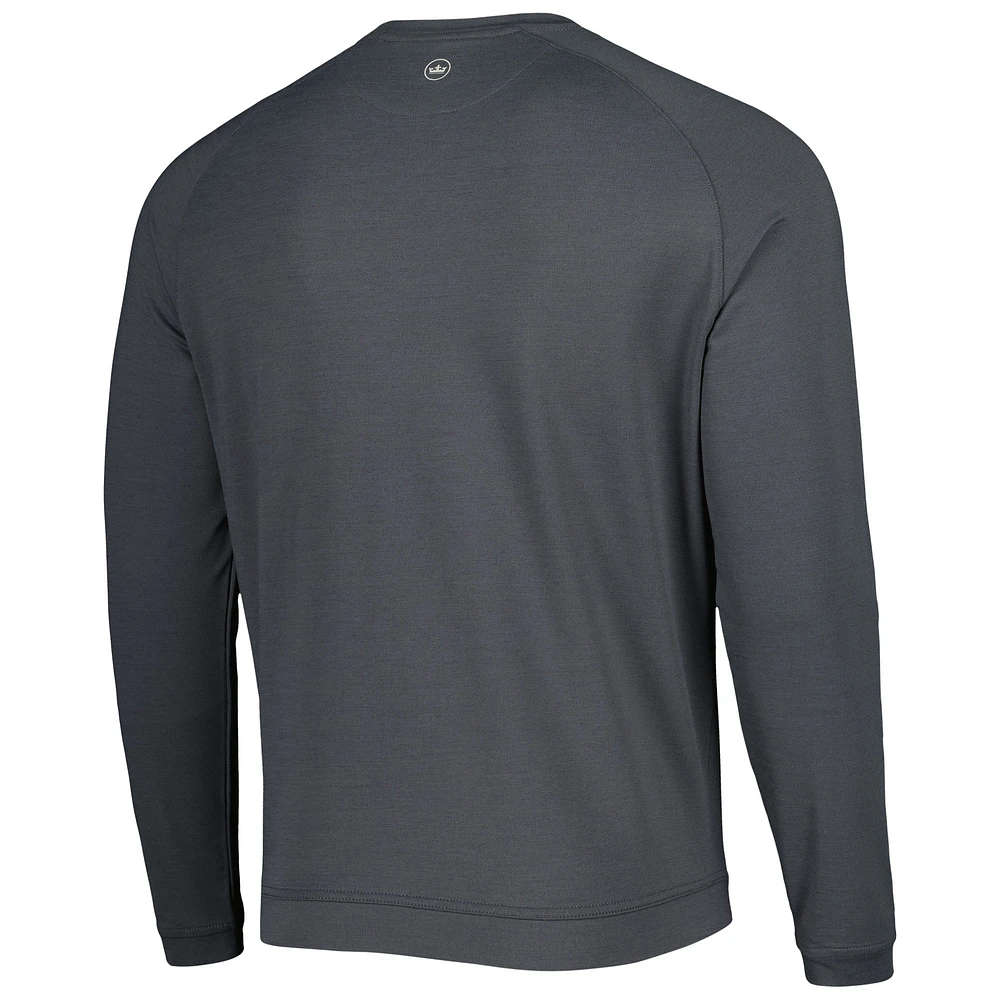 Sweat-shirt à capuche noir Peter Millar Fanatics Corporate Cradle Performance Raglan pour homme