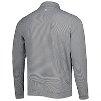 Men's Peter Millar Fanatics Corporate Perth Mini Stripe Performance Quarter-Zip Top