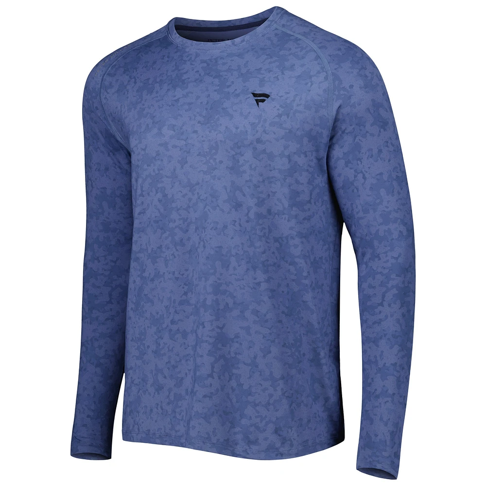 T-shirt à manches longues raglan bleu fanatiques d'entreprise Aurora Peter Millar pour homme