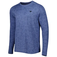 T-shirt à manches longues raglan bleu fanatiques d'entreprise Aurora Peter Millar pour homme