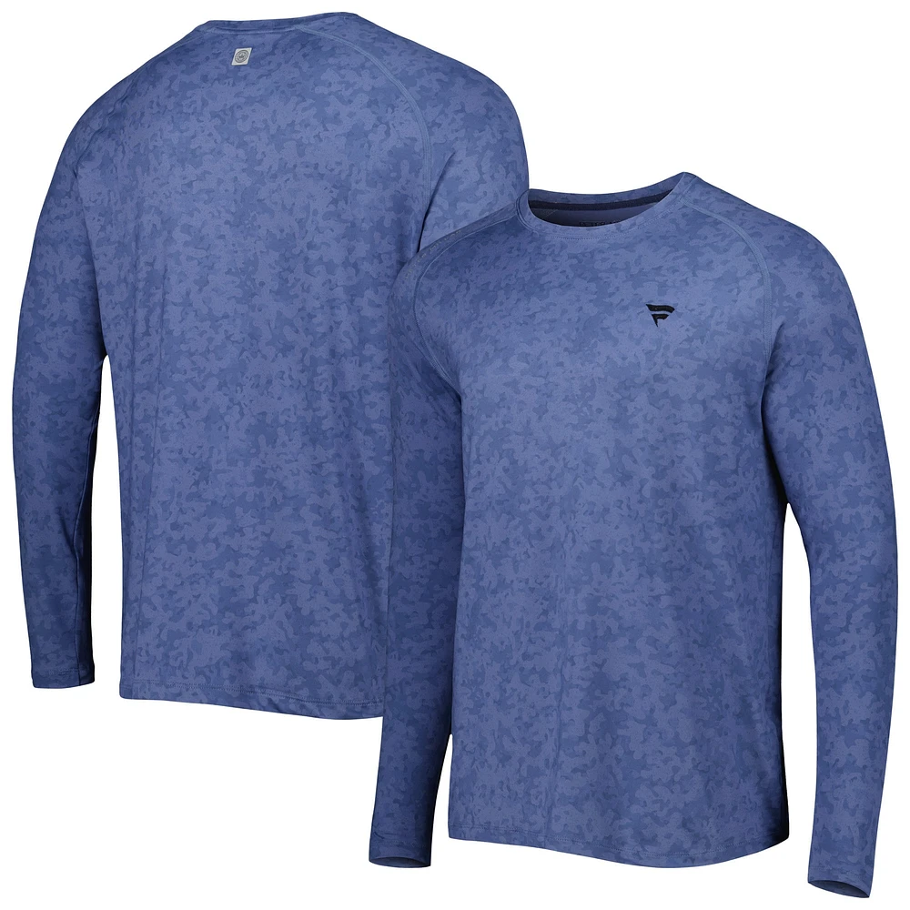 T-shirt à manches longues raglan bleu fanatiques d'entreprise Aurora Peter Millar pour homme