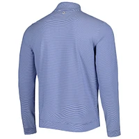 Haut zippé performance à mini rayures bleu Fanatics Corporate Perth de Peter Millar pour homme