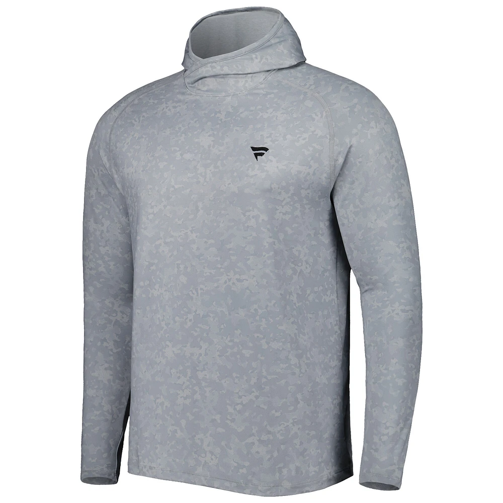 Sweat à capuche et manches longues gris Peter Millar Fanatics Corporate Aurora Raglan pour homme