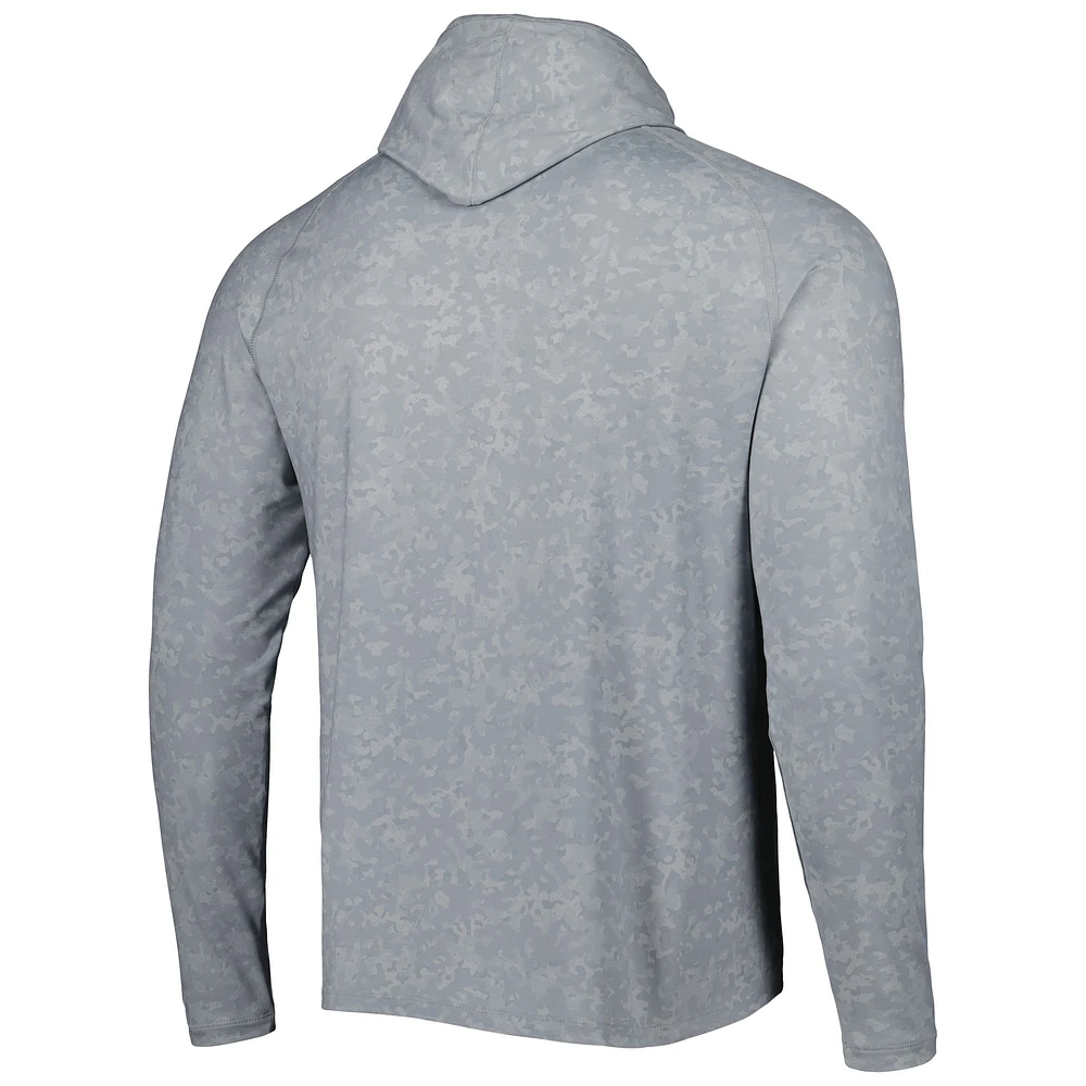 Sweat à capuche et manches longues gris Peter Millar Fanatics Corporate Aurora Raglan pour homme