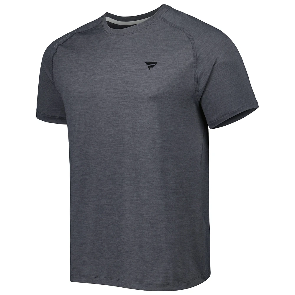 Men's Peter Millar Gray Fanatics Corporate Aurora Raglan T-Shirt