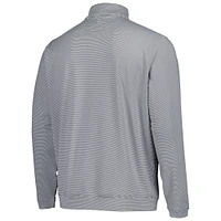 Haut zippé à manches courtes et col rond Peter Millar Fanatics Corporate Perth pour homme Gris
