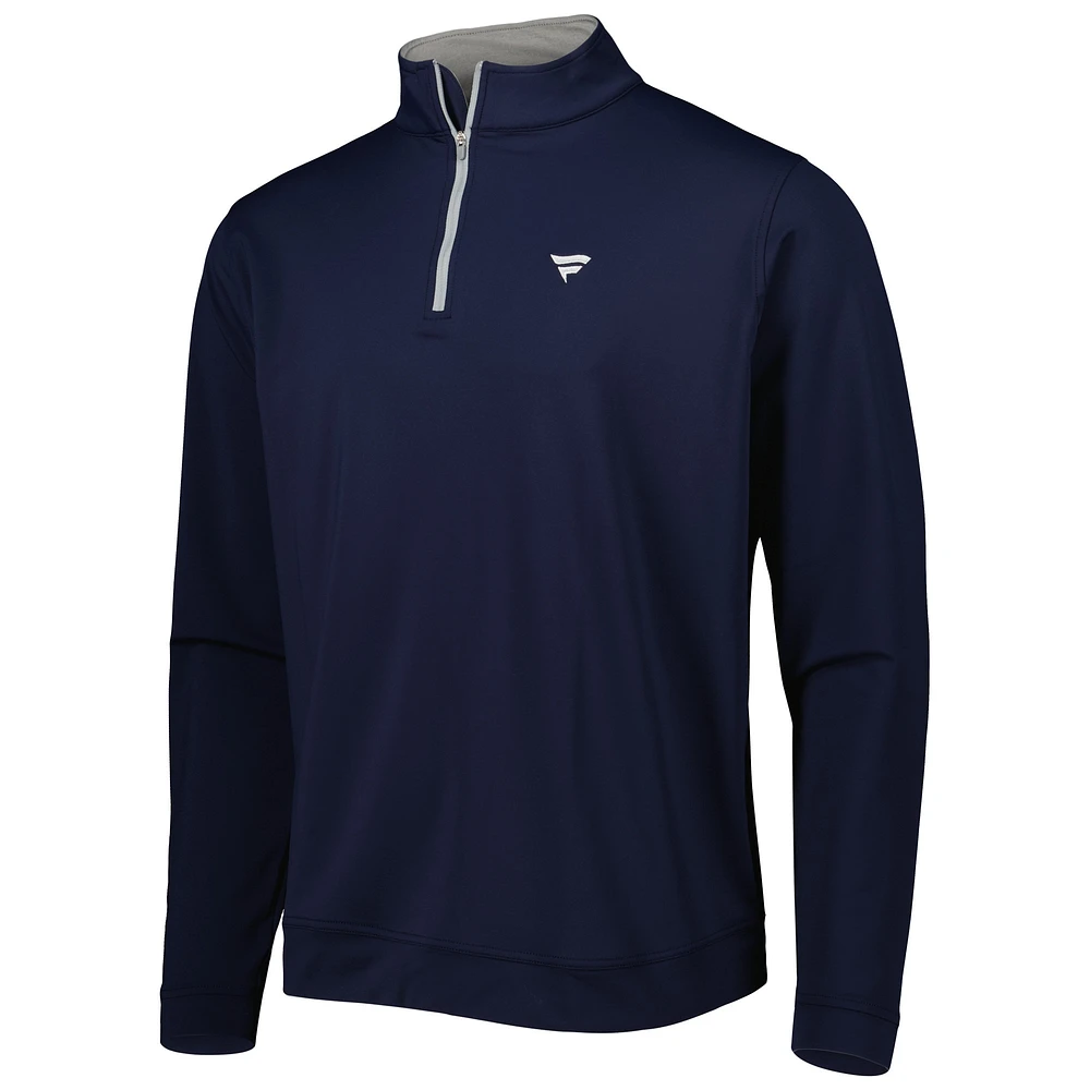 Men's Peter Millar Navy Fanatics Corporate Perth Quarter-Zip Top