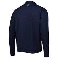 Men's Peter Millar Navy Fanatics Corporate Perth Quarter-Zip Top