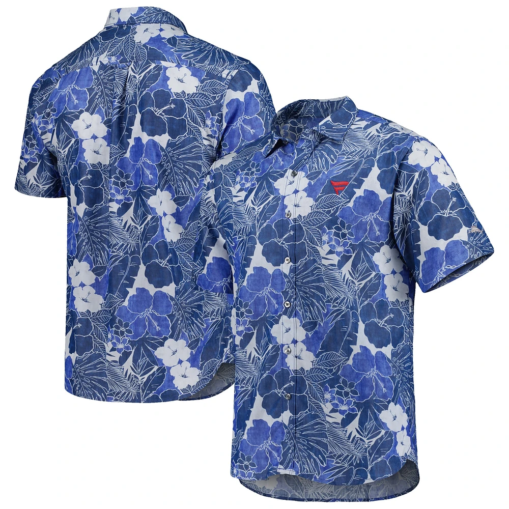 Chemise boutonnée Tommy Bahama Blue Fanatics Corporate Coconut Point Playa Flora pour homme