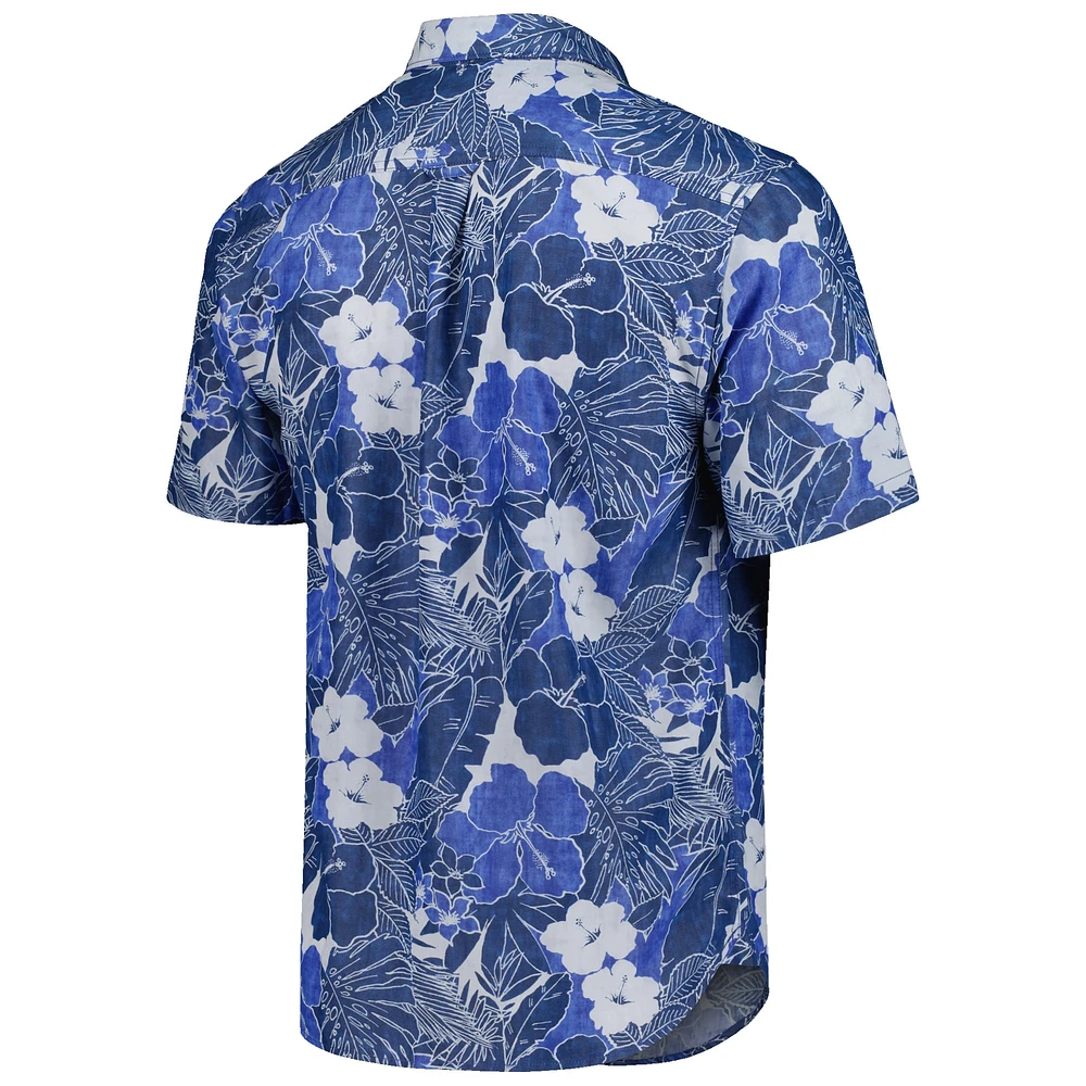 Chemise boutonnée Tommy Bahama Blue Fanatics Corporate Coconut Point Playa Flora pour homme