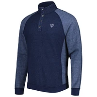 Men's Tommy Bahama Blue Fanatics Corporate Sport Scrimmage Raglan Pullover Sweatshirt