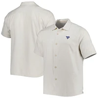 Chemise boutonnée pour homme Tommy Bahama Cream Fanatics Corporate Tropic Isles Camp