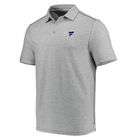 Polo Tommy Bahama Heather Grey Fanatics Corporate Logo Sport Tailgater IslandZone pour homme