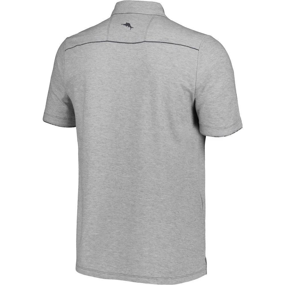 Polo Tommy Bahama Heather Grey Fanatics Corporate Sport Tailgater IslandZone pour homme
