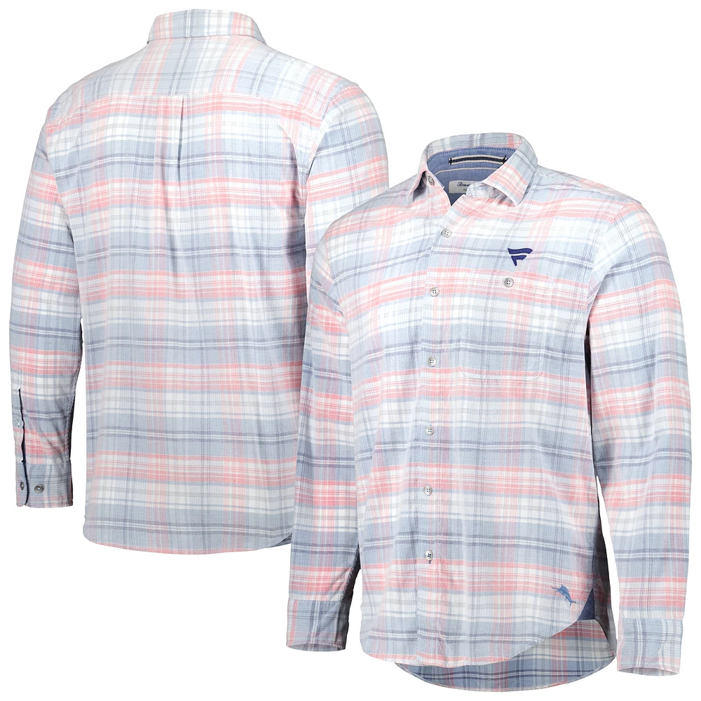 Chemise boutonnée bleu clair Fanatics Corporate Coastline Carmel pour homme Tommy Bahama