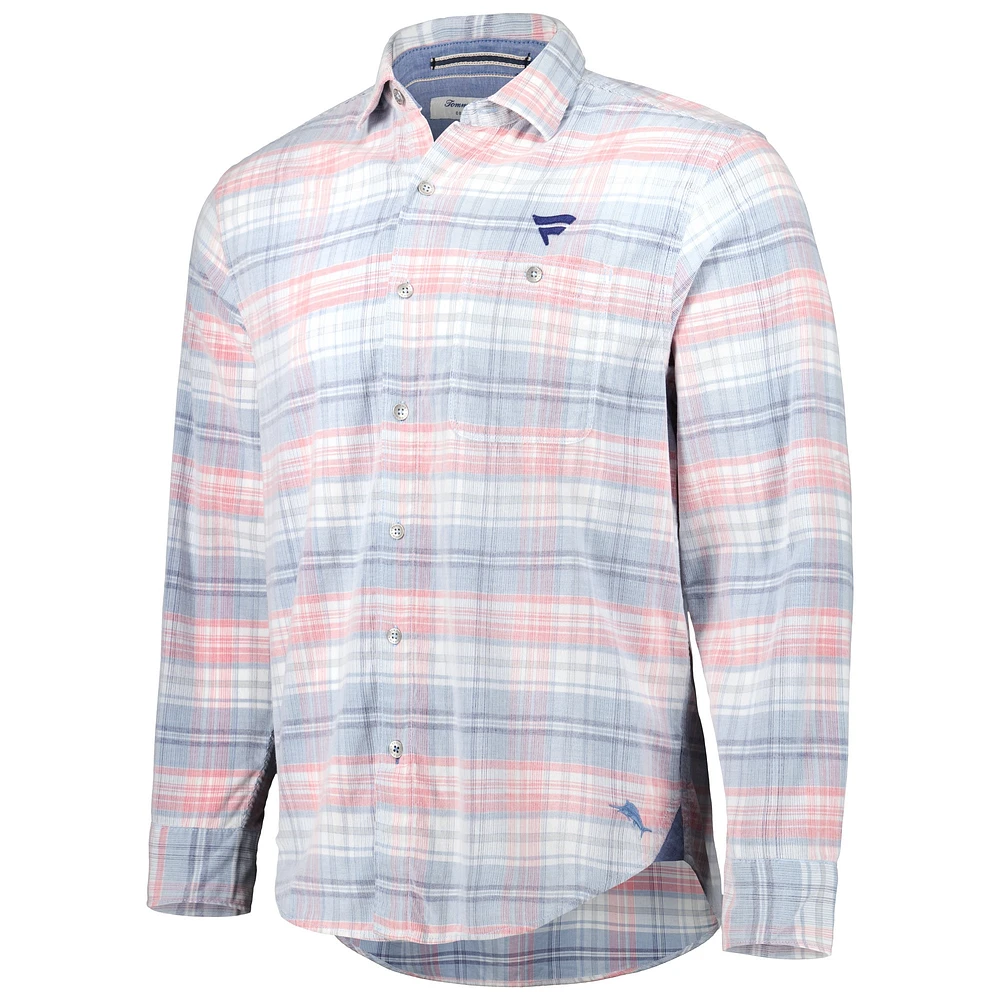 Chemise boutonnée bleu clair Fanatics Corporate Coastline Carmel pour homme Tommy Bahama