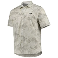 Chemise boutonnée Tommy Bahama Oatmeal Reign Forest Fronds Camp pour homme