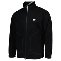 Men's Zero Restriction Black Fanatics Corporate Z2000 Raglan Full-Zip Jacket