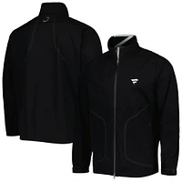 Men's Zero Restriction Black Fanatics Corporate Z2000 Raglan Full-Zip Jacket