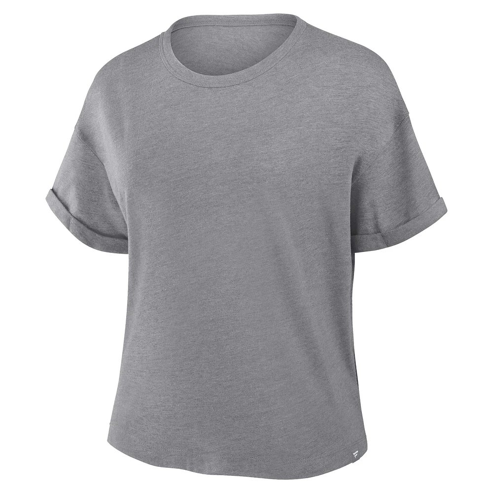 T-shirt Tri-Blend hommage anthracite Fanatics Corporate pour femme