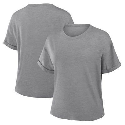 T-shirt Tri-Blend hommage anthracite Fanatics Corporate pour femme