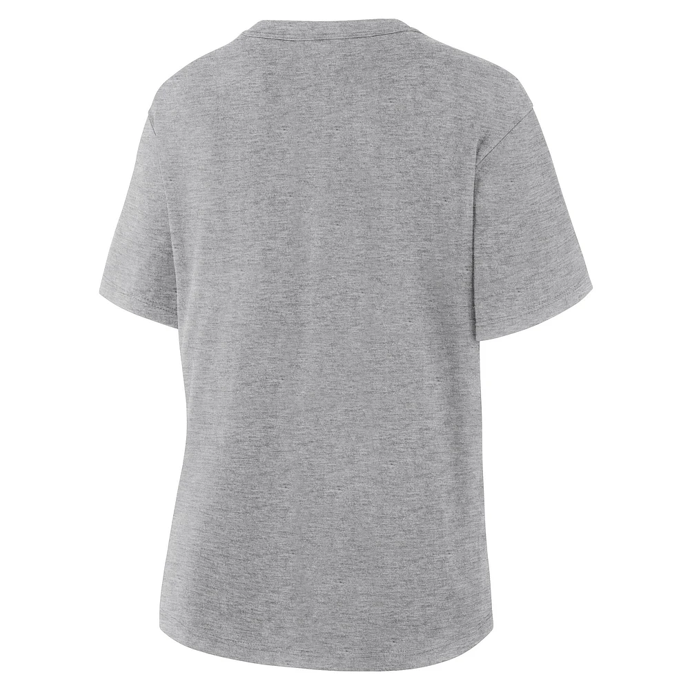 T-shirt en coton gris Fanatics Corporate Legacy pour femme
