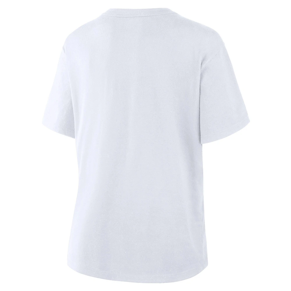 T-shirt en coton blanc Fanatics Corporate Legacy pour femme