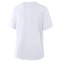 T-shirt en coton blanc Fanatics Corporate Legacy pour femme