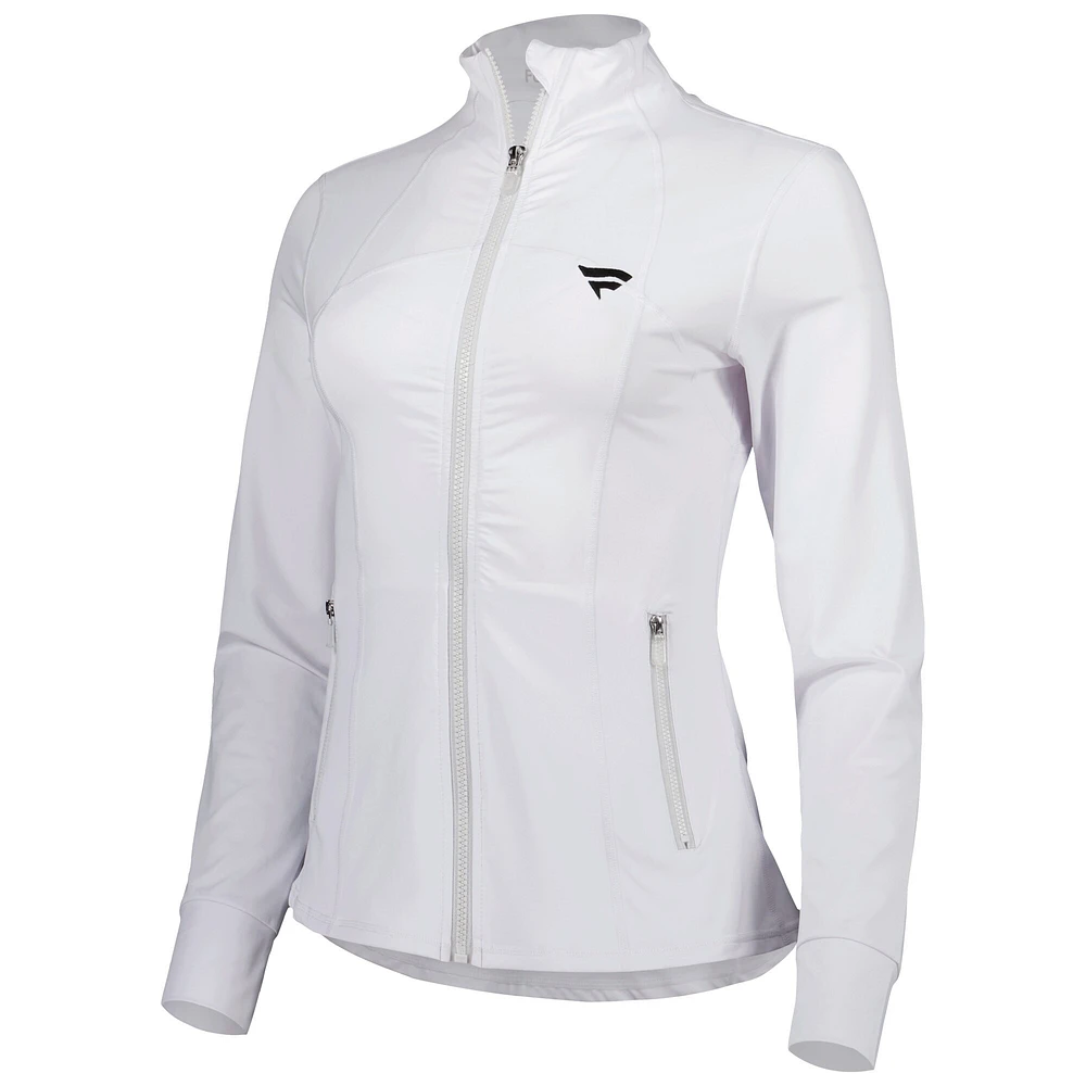 Veste zippée intégrale blanche Fanatics Corporate Ecotec pour femme