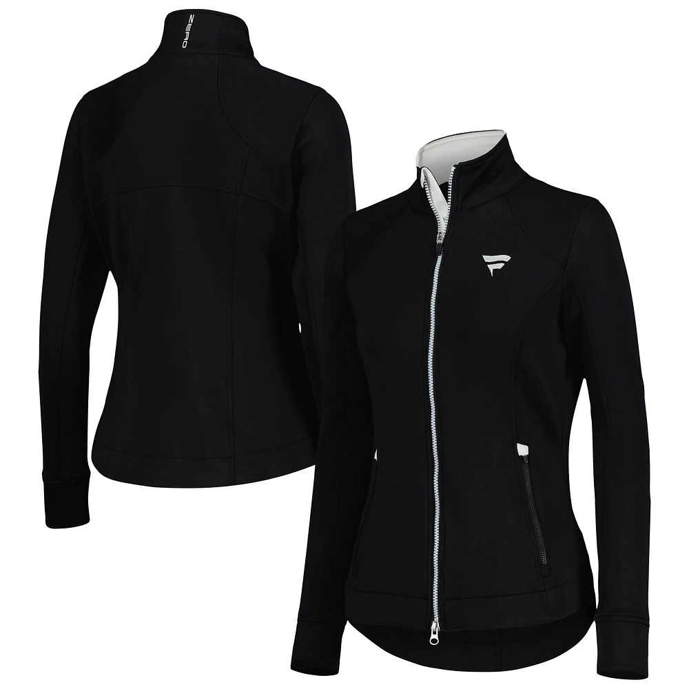 Veste zippée intégrale noire Fanatics Corporate Mikaela pour femme Zero Restriction