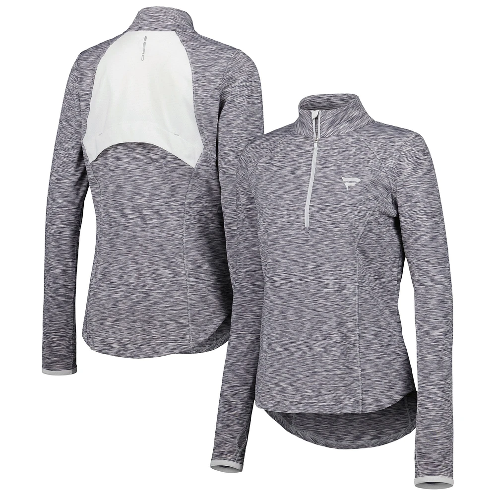 Veste zippée quart de tour Fanatics Corporate Shae pour femme, gris, Zero Restriction