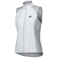 Gilet à double fermeture éclair intégrale Fanatics Corporate Tess pour femme, blanc, Zero Restriction