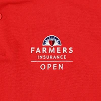 Men's Nike  Red Farmers Insurance Open Victory Solid Performance Polo
