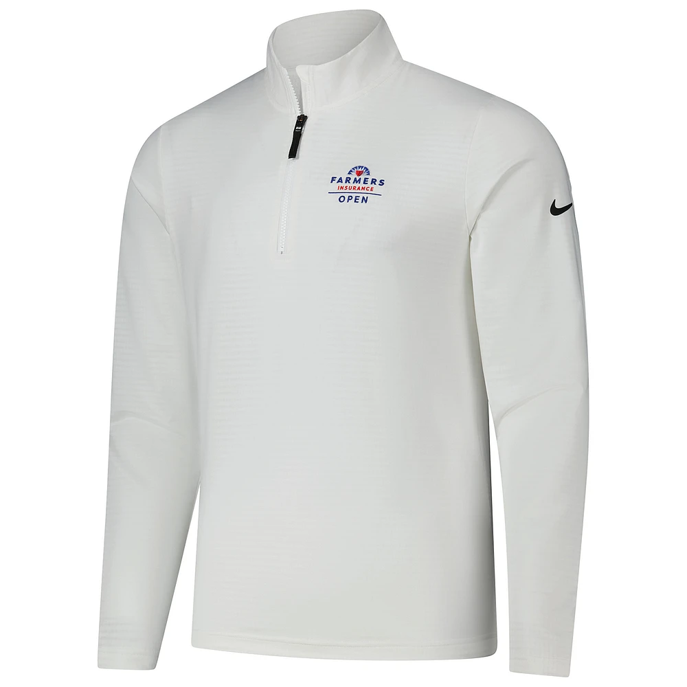 Men's Nike  White Farmers Insurance Open Victory Performance Half-Zip Pullover