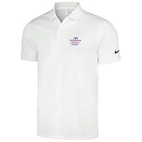 Polo Nike blanc Farmers Insurance Open Victory Solid Performance pour homme