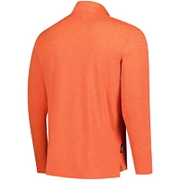 Men's Under Armour  Heather Orange 2025 Farmers Insurance Open Aura Quarter-Zip Pullover Top