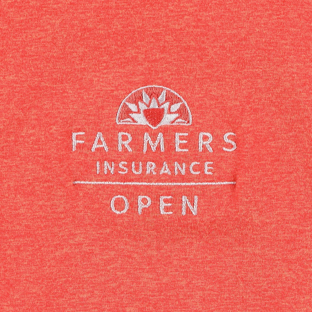 Men's Under Armour  Heather Orange 2025 Farmers Insurance Open Aura Quarter-Zip Pullover Top