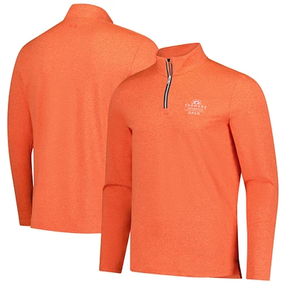 Men's Under Armour  Heather Orange 2025 Farmers Insurance Open Aura Quarter-Zip Pullover Top