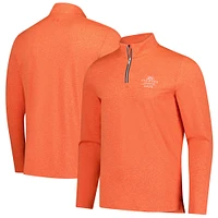Men's Under Armour  Heather Orange 2025 Farmers Insurance Open Aura Quarter-Zip Pullover Top