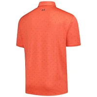 Men's Under Armour  Orange 2025 Farmers Insurance Open Drive Leaf Lane Polo
