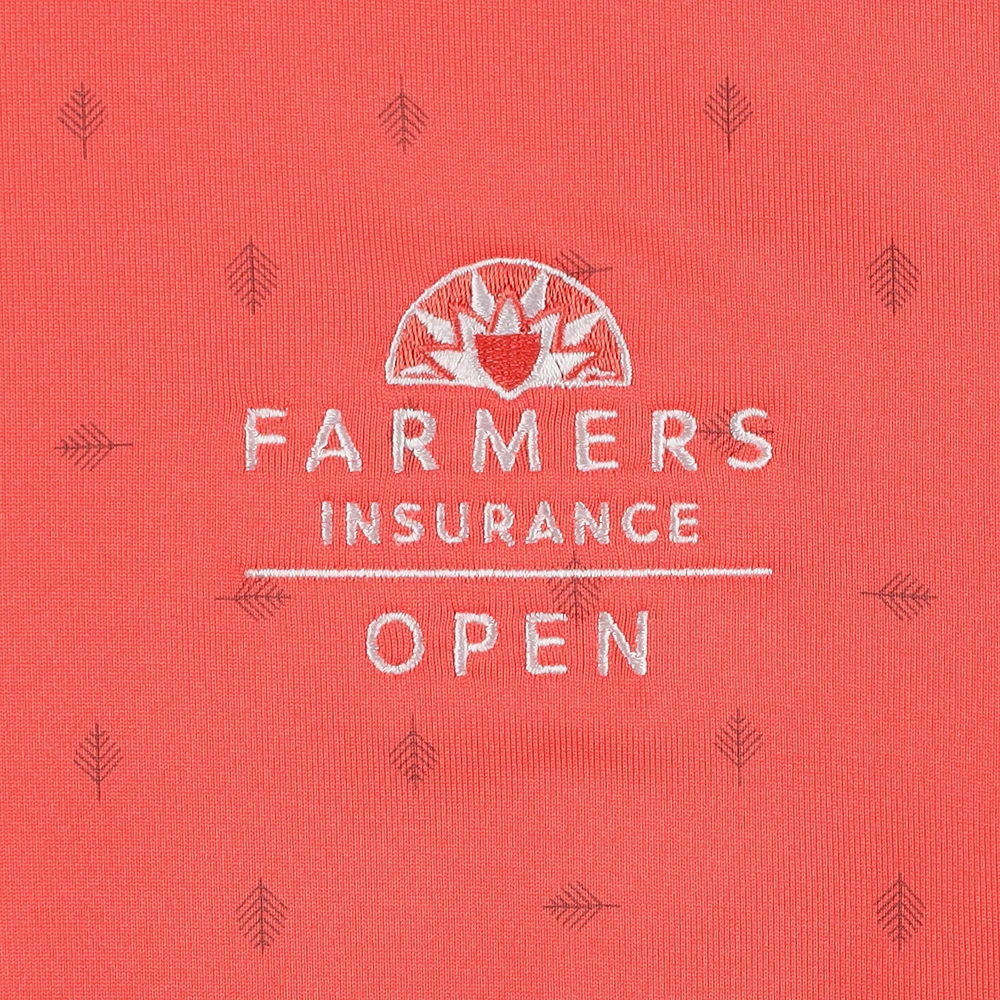 Men's Under Armour  Orange 2025 Farmers Insurance Open Drive Leaf Lane Polo