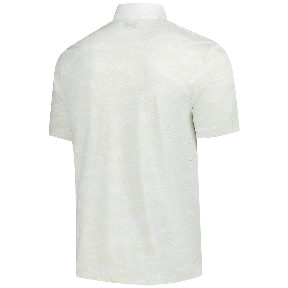 Men's Under Armour  White 2025 Farmers Insurance Open Iso-Chill Camo Performance Polo