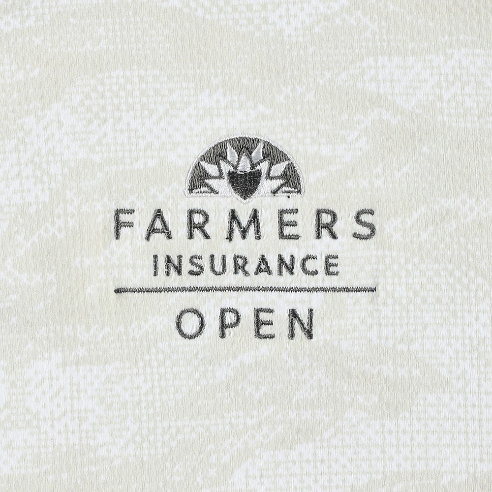 Men's Under Armour  White 2025 Farmers Insurance Open Iso-Chill Camo Performance Polo
